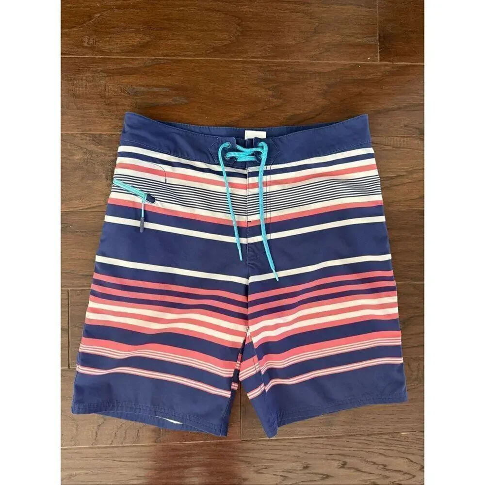 Vineyard Vines Men’s 9” Swim Trunks Blue Pink White size 30